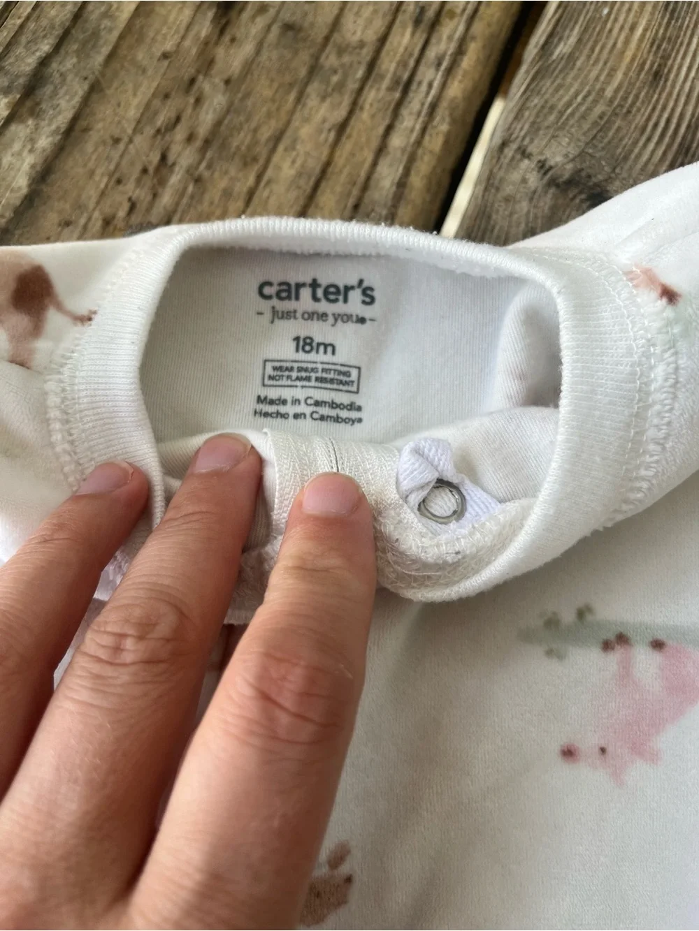 Carter’s footy pajamas